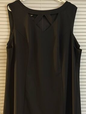 Roz & Ali Black Sleeveless A-Line Dress